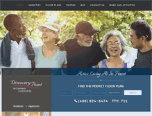 Tablet Screenshot of discoverypointretirement.com